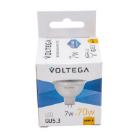 Светодиодная лампа VOLTEGA Софит линзованный GU5.3 2800К 7W 7062