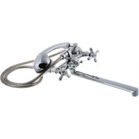 Смеситель для ванны ROEGEN 1/2" м/к, плоский излив RP120B