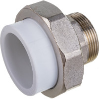 Комбинированная муфта VALFEX PP-R белая, разъем Дн50х1 1/2 НР 10156040 127-0230