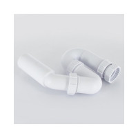Трубный сифон McAlpine 1 1/2"х40 мм, без выпуска с отводной трубой, D40/50 мм MRSK12-50