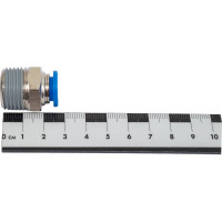 Фитинг цанговый прямой с наружной резьбой 1/2M для трубки диаметром 10 мм SHPI PC 10-R04