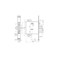Врезной замок BORDER 77741-ЗВ9-8МК4Т 19343