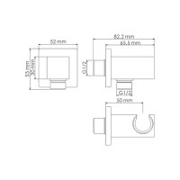 Подключение шланга WasserKRAFT A125