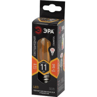 Филаментная лампа ЭРА FLED B35-11w-827-E27 свеча, 11 Вт, теплая, E27, 10/100/5000 Б0046986