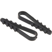 Дюбель-хомут ПЭМИ 5-10 для кругл. кабеля, черный 100 шт. X7902788