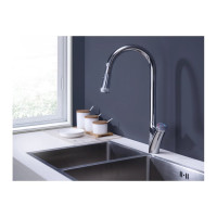 Смеситель для кухни с выдвижной лейкой DQ Bayern.Alfeld, хром DA1482501