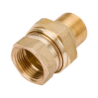 Разъемное соединение Uni-Fitt НВ 3/4", прямое, с прокладкой O-RING, латунь 650G3000
