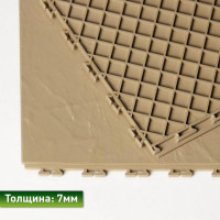Модульное покрытие ПластФактор veropol stone 7x500x500 мм, ral 1019, 9 шт. 4630027112965