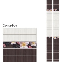Панель ПВХ КронаПласт Unique сауна фон, 2 шт. 00-00057445