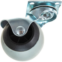 Мебельное поворотное колесо MFK-TORG 2109-50 шарик 50 мм, серая резина 5005050