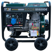 Дизельный генератор STEM Techno s5500de (5,5кв, электростартер, дисплей, подогрев) ГЕН018