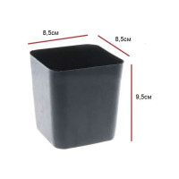 Набор горшков для рассады ЛЕТО 0.5 л, пластик, со съемным дном, 8.5x8.5x9.5 см, 20 шт. 90073