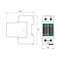 Устройство защиты от импульсных перенапряжений Citel УЗИП тип 1+2+3 DAC1-13VGS-11-275 821730242