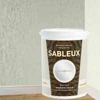 Декоративное покрытие L’impression Sableux с фактурой мелкого плотного перламутрового песка цвет Оливковый 32097 JFAR6D11RR