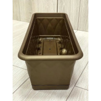 Ящик для растений с поддоном Martika Сиена 58 см, золотой С173-03-ЗОЛ