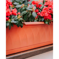 Ящик для растений с поддоном Martika Сиена 81 см, терракотовый С174-03-ТЕР
