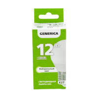Светодиодная лампа GENERICA G45 шар 12Вт 230В 4000К E27 LL-G45-12-230-40-E27-G