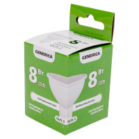 Светодиодная лампа GENERICA MR16 софит 8Вт 230В 4000К GU5.3 LL-MR16-08-230-40-GU5-G