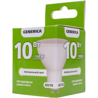 Светодиодная лампа GENERICA PAR16 софит 10Вт 230В 4000К GU10 LL-PAR16-10-230-40-GU10-G