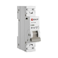 Автоматический выключатель EKF 1P 16А (B) 6кА ВА 47-63N PROxima M636116B
