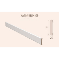Наличник Стильный Дом С-008-12-070 МДФ, цвет белая эмаль 530903