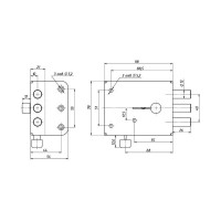 Накладной замок Siblock ЗНС-10-1, 4 ключа 499