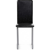 Стул Woodville Bozanak черный крокодил, светлый мусс 454009