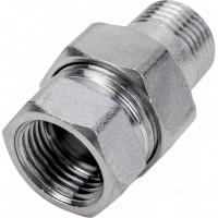 Сгон Giacomini прямой, НВ, 1/2", 1/2", латунь, хромированный R18X003