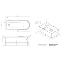 Каркас для ванны AM.PM Like A0 170х70 см, W80A-170-070W-R