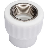 Комбинированная муфта VALFEX PP-R белая, 20х3/4 дюйма ВР 10129120 127-0233