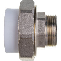 Комбинированная муфта VALFEX PP-R белая, разъем Дн50х1 1/2 НР 10156040 127-0230