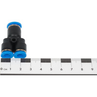 Тройник цанговый прямой соединительный (8-6-6 мм) SHPI PW 0806