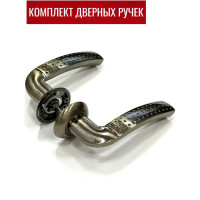 Дверная ручка Rucetti RAP 7 AB, цвет-бронза 9010027