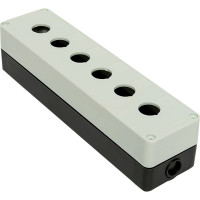 Пластиковый корпус EKF КП106, 6 кнопок, белый cpb-106-w