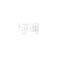 Завёртка сантехническая ADDEN BAU WC SQ-003 NICKEL 940002023021