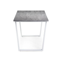Стол Woodville лота лофт 120 25 мм бетон/белый матовый 489669