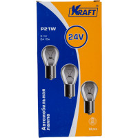 Лампа накаливания KRAFT P21W 24v21w BA15s упаковка 10 шт. KT 700043