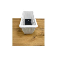 Ящик для растений с дренажной решеткой Martika Фелиция 40 см, мрамор С186-05-МРА