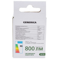 Светодиодная лампа GENERICA PAR16 софит 8Вт 230В 3000К GU10 LL-PAR16-08-230-30-GU10-G
