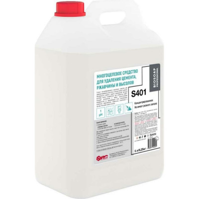 АиС BIOSOAP PROFESSIONAL / S401. Средство для удаления цемента, ржавчины и высолов 5л 9041495