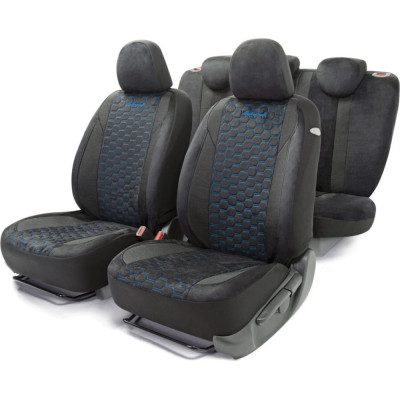 Авточехлы AUTOPROFI ALCANTARA ALC-1505 BK/BL