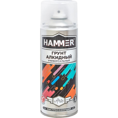 Алкидный грунт Hammer черный, 520 мл, 0.27 кг ЭК000140414