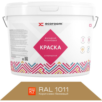 Фасадная резиновая краска ECOROOM Е-Кр -3582/1011