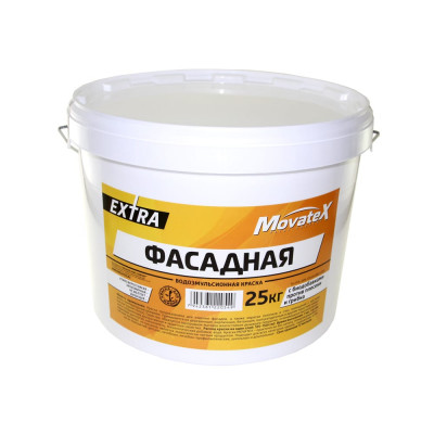 Movatex Краска водоэмульсионная EXTRA фасадная 25кг Т33757