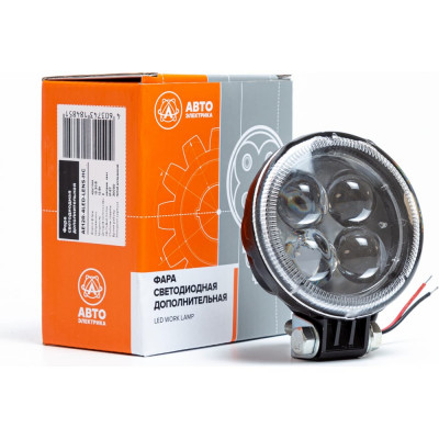 Круглая фара рабочего света АВТОЭЛЕКТРИКА AE12R-4LED-LENS-HC