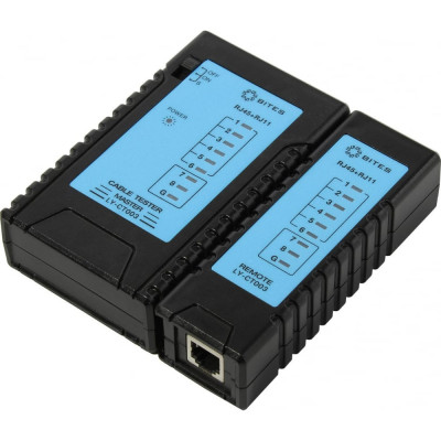 5Bites Сетевой тестер кабеля UTP/FTP/STP RJ45, TEL RJ11/12 LY-CT003