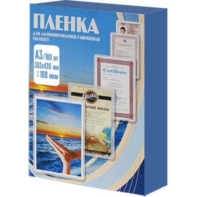 Office Kit Пленка для ламинирования 303x426 100 мик, уп. 100 шт. PLP10630