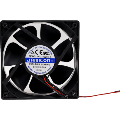 JAMICON вентилятор JF1238B2HR 120х120х38 24В с разъемом 2 конт.MOLEX 5239-2(PHU-2) С00034861