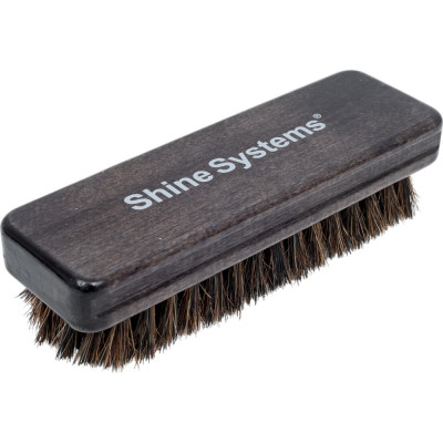 Shine systems Leather Brush - щетка для чистки кожи с натуральной щетиной SS783
