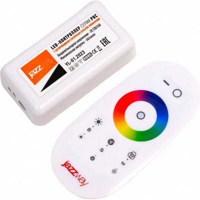 Jazzway Контроллер RGB PRC-4000RF WH (белый) тип пульта сенсорный 12/24В 216/432Вт 1007957